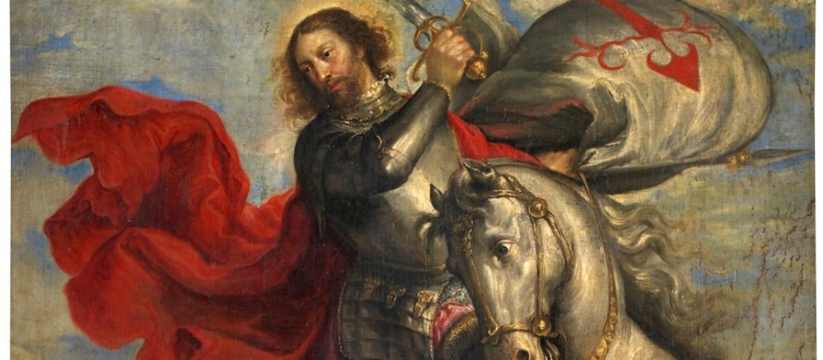 El apóstol Santiago a caballo, por Francisco Camilo
