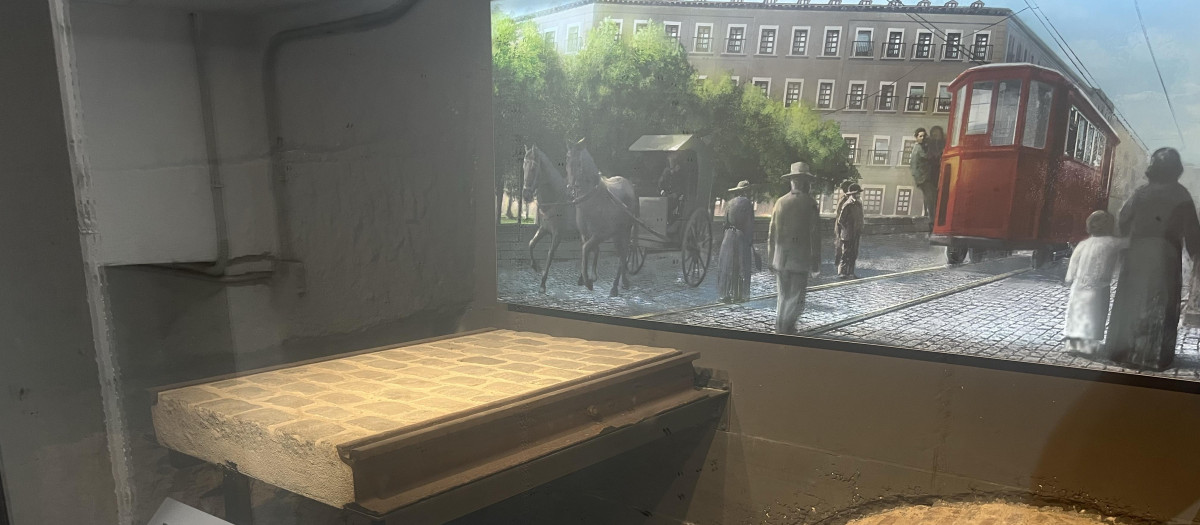 Restos arqueológicos del aparcamiento de las Cortes