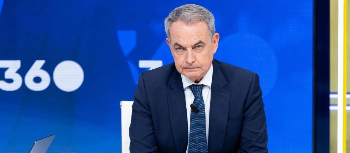 José Luis Rodríguez Zapatero, en el plató de Mañaneros 360º