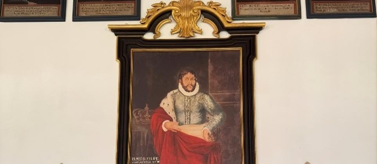 Retrato de Felipe II, monasterio de Tibães