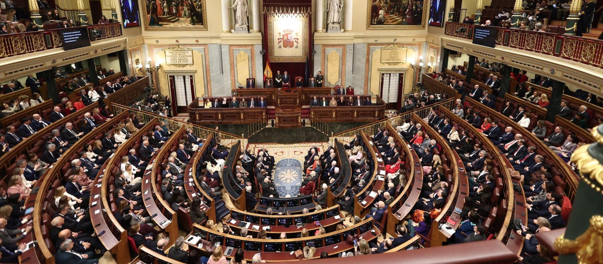 Imagen de archivo del hemiciclo del Congreso de los Diputados