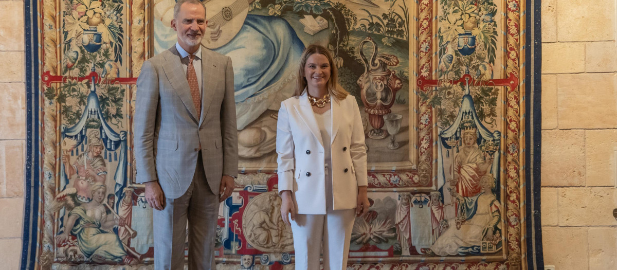 El Rey y Prohens, este viernes en la Almudaina