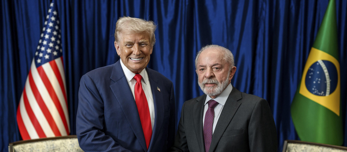 Donald Trump y Lula Da Silva respectivamente