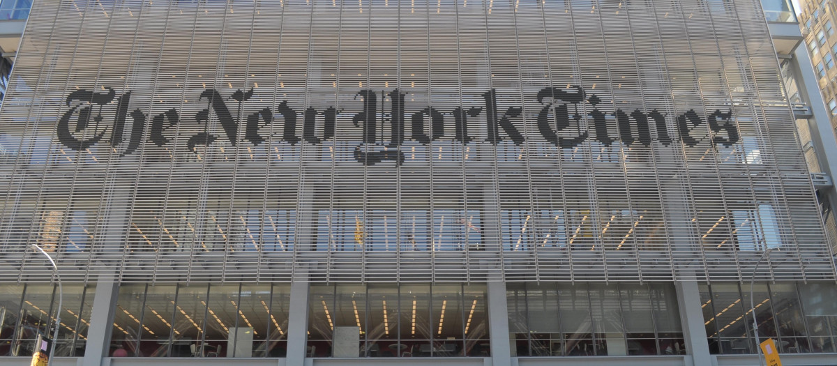 Edificio del periódico estadounidense ´The New York Times´