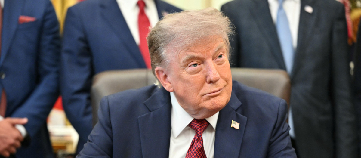 US President Donald Trump makes an announcement on American Nuclear Innovation in the Oval Office of the White House in Washington, DC, on July 24, 2026. (Photo by Mandel NGAN / AFP)