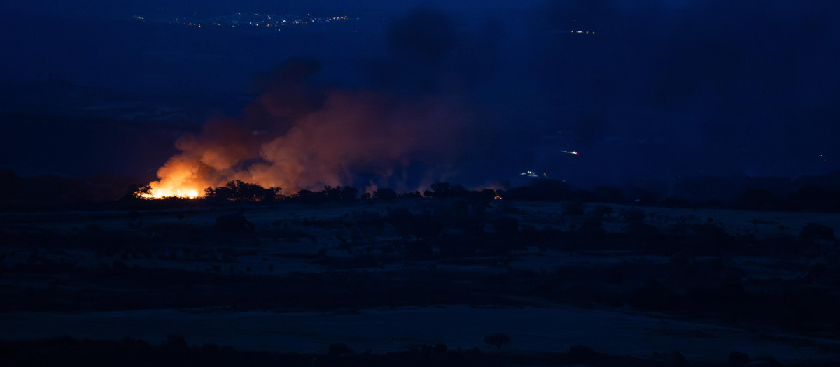 Imagen del incendio de El Cerro de Andévalo (Huelva)