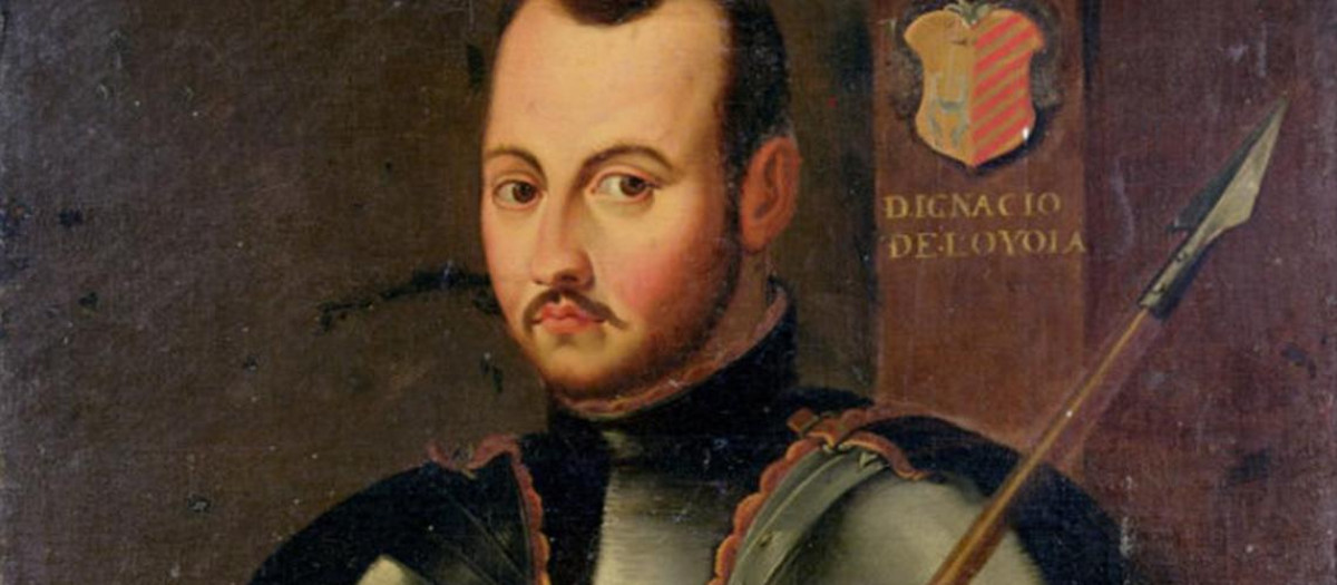 Vera effigies S. Ignaty de Loyola, verdadera imagen de S. Ignacio, con armadura militar