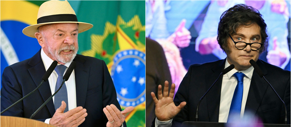 Lula da Silva y Javier Milei