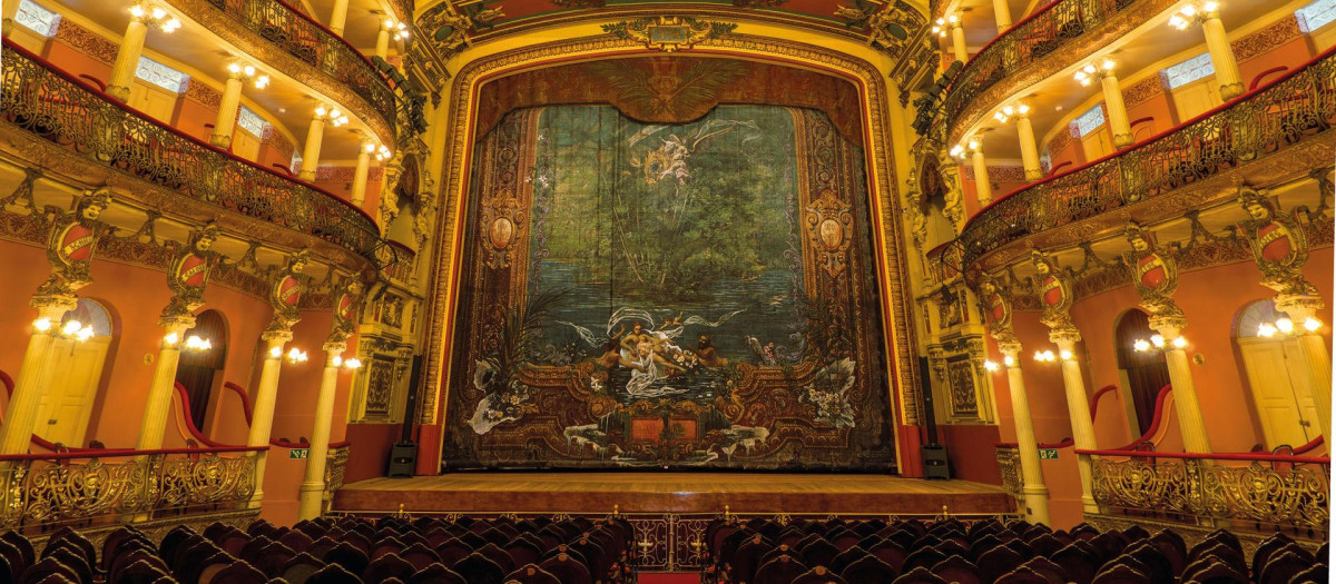 El interior del Teatro Amazonas (1896), en Manaos (Brasil)