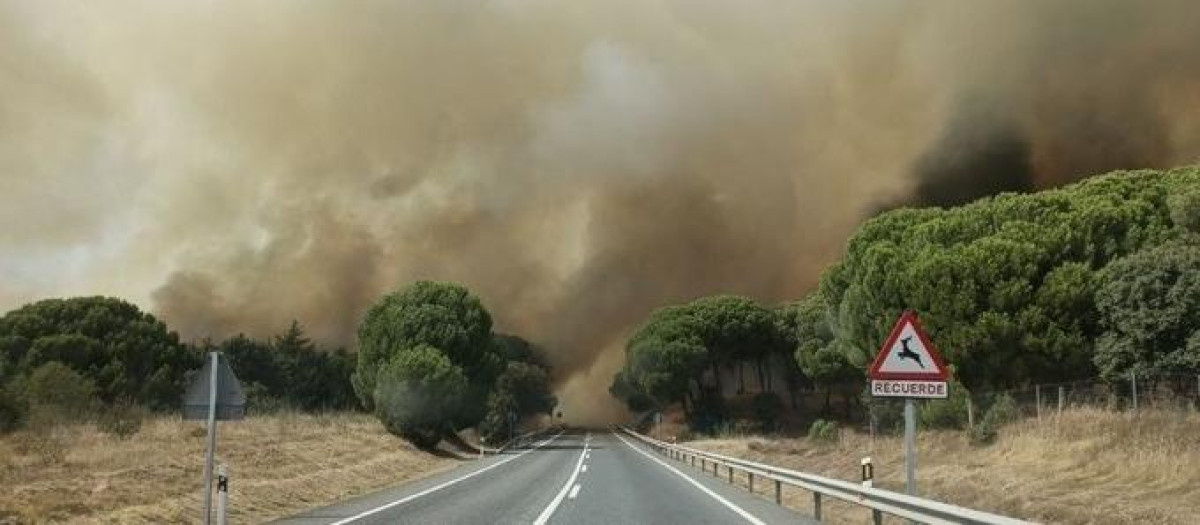 Incendio en Almorox