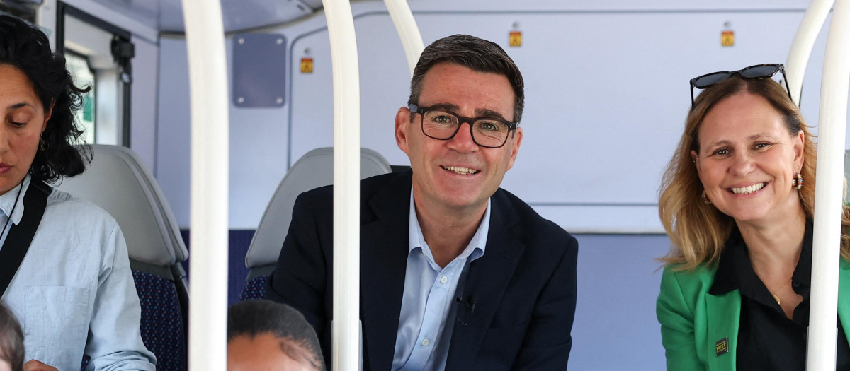 Andy Burnham y la alcaldesa de West of England Helen Godwin en Bath