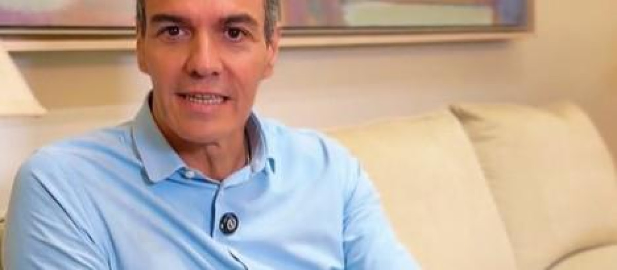 Captura de Sánchez en su vídeo de TikTok