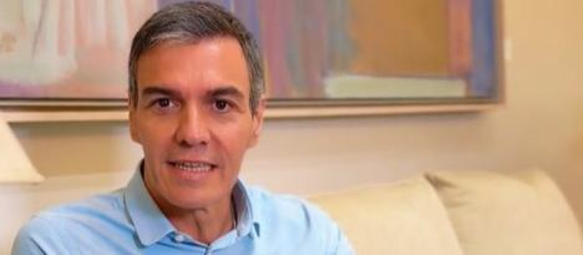 Captura de Sánchez en su vídeo de TikTok