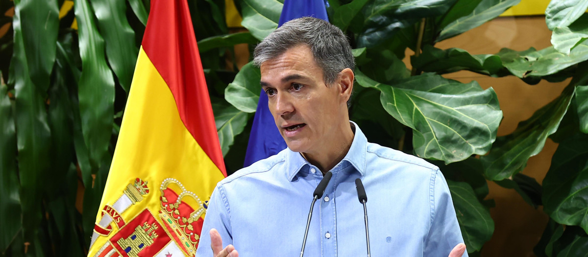 Pedro Sánchez, este lunes en un acto