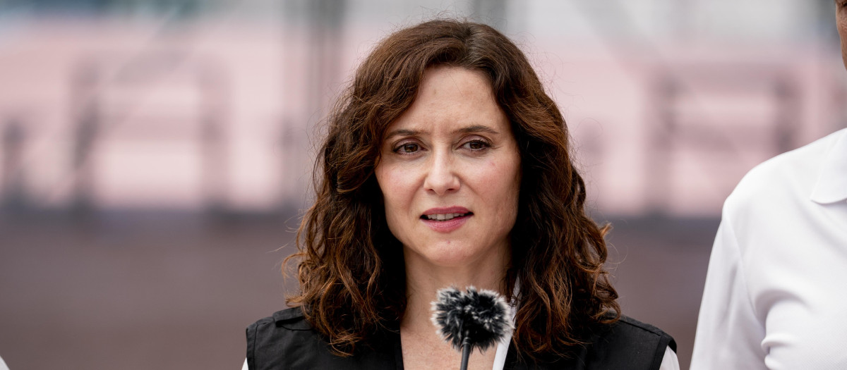 La presidenta de la Comunidad de Madrid, Isabel Díaz Ayuso