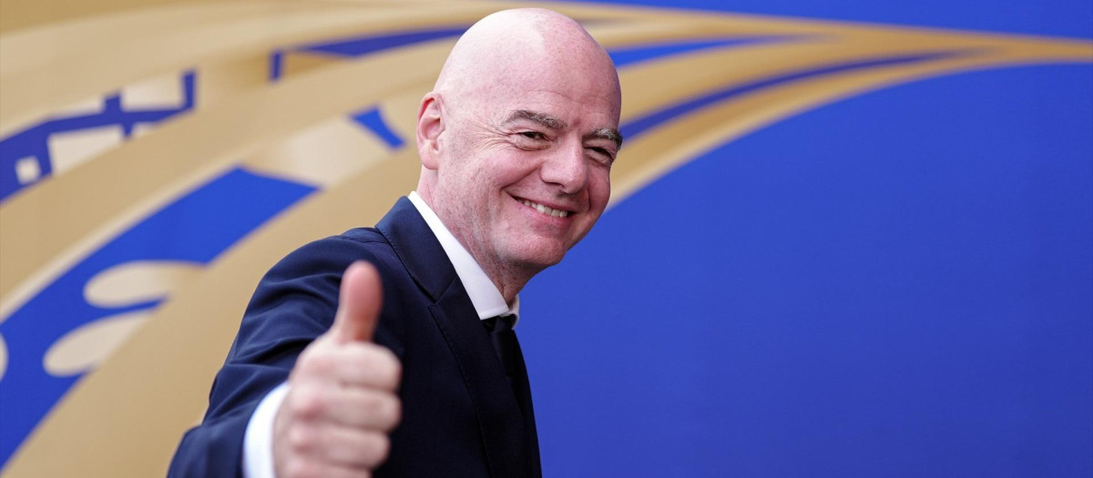 (Foto de ARCHIVO)
19 July 2026, US, East Rutherford: President of FIFA Gianni Infantino arrives for the 2026 FIFA World Cup Final soccer match between Spain and Argentina at the New York-New Jersey Stadium (MetLife Stadium). Photo: Bradley Collyer/PA Wire/dpa

19/7/2026 ONLY FOR USE IN SPAIN
