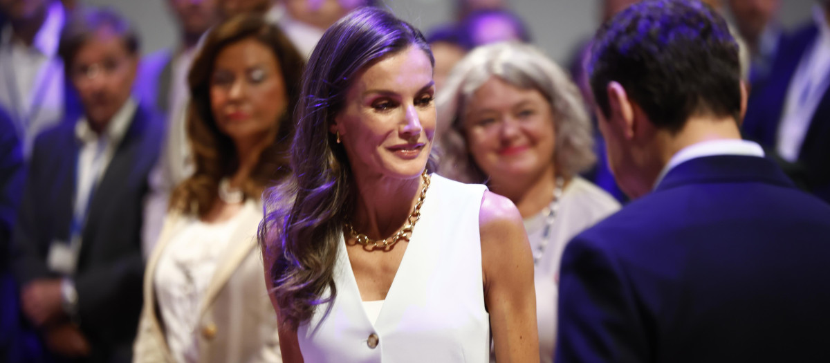 Spanish Queen Letizia during a visit to Directors of Cervantes Institute 2026 in Jerez de la Frontera (Cadiz) on Mondaym 27 July 2026.