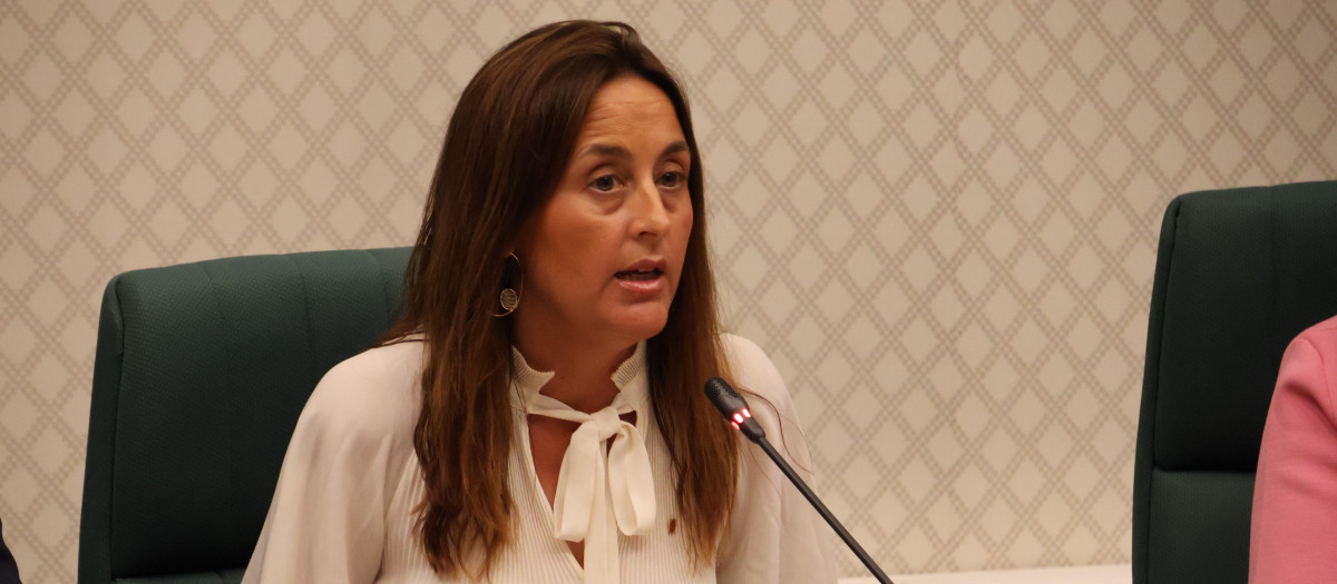 La consejera de Educación, Esther Niubó, durante su comparecencia en el Parlament
