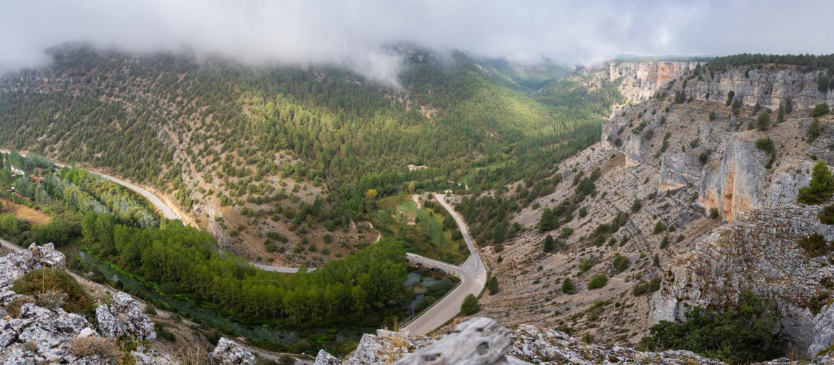Mirador de la Galiana, en Soria, desde donde se observa el Cañón del Río Lobos