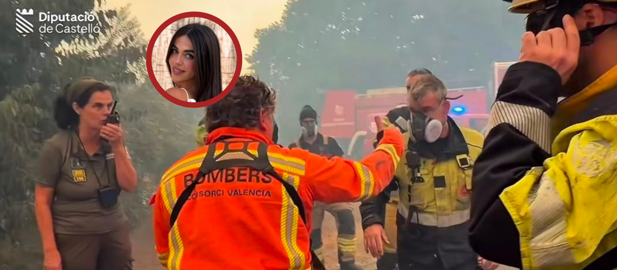 Imagen de Elvira el segundo día de incendio, la madre de la influencer y empresaria Violeta Mangriñán