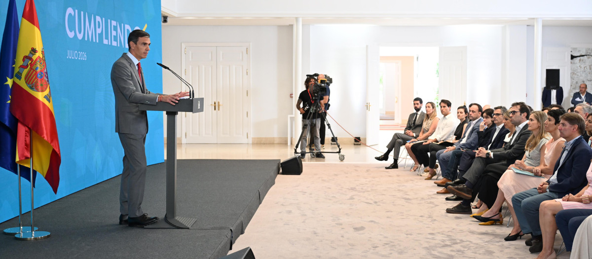 El presidente, durante su comparecencia de este martes