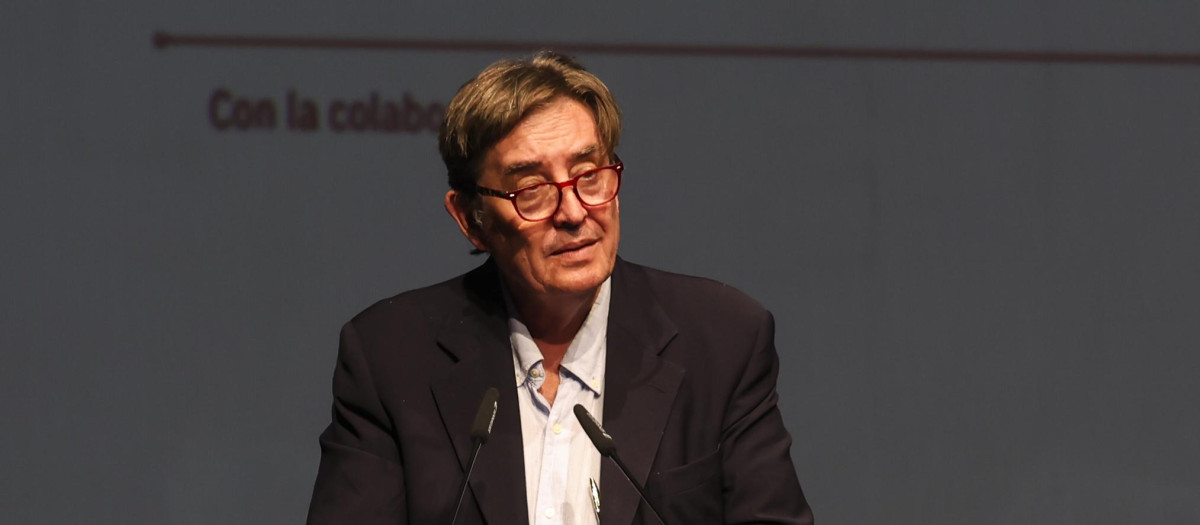 El director del Instituto Cervantes, Luis García Montero, durante la reunión anual de los directores de centros del Instituto Cervantes