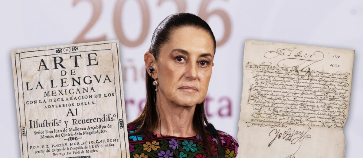 Cédula Real emitida y firmada por Felipe II, el rey de las Españas en 1570, declarando el náhuatl o lengua mexicana como lengua oficial del Virreinato de Nueva España