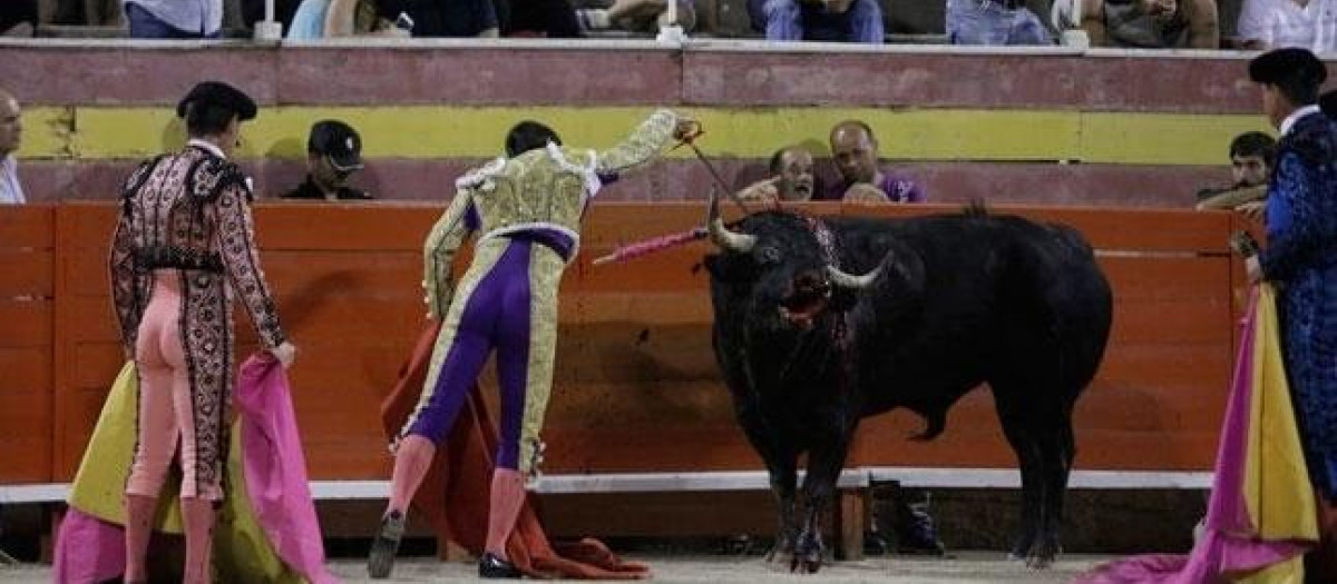 Imagen de una corrida de toros celebrada en Palma.