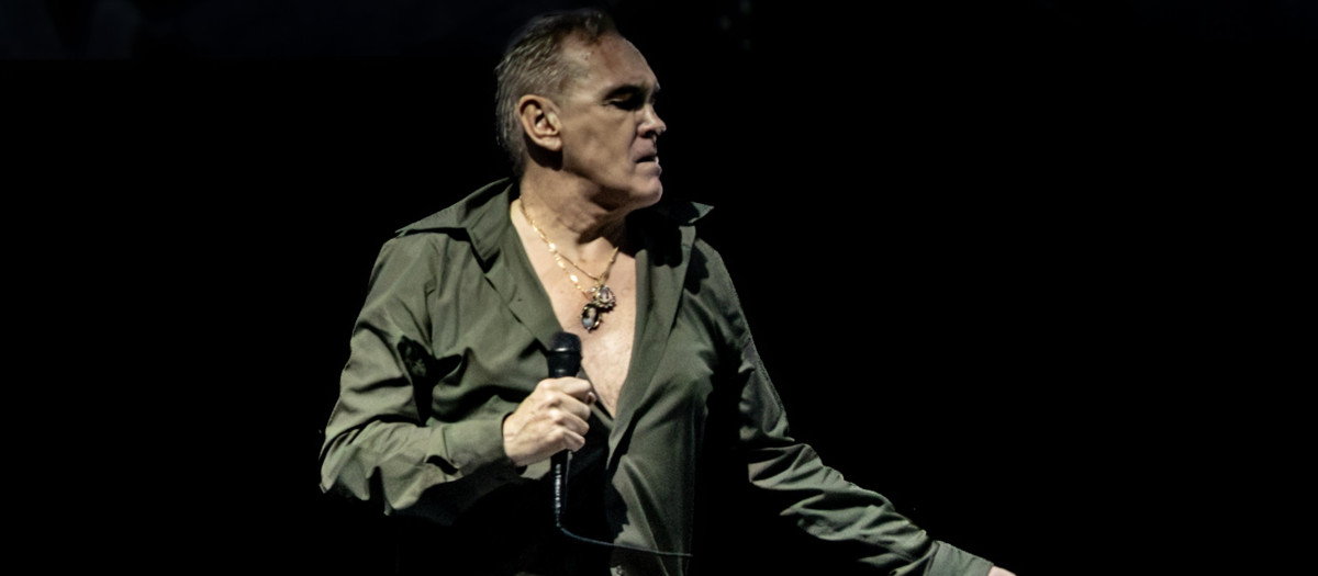 El cantante británico Morrissey, durante su concierto en Madrid