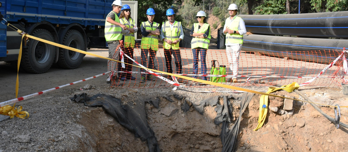 Visita a las obras de la conducción de aguas del Guadalmellato