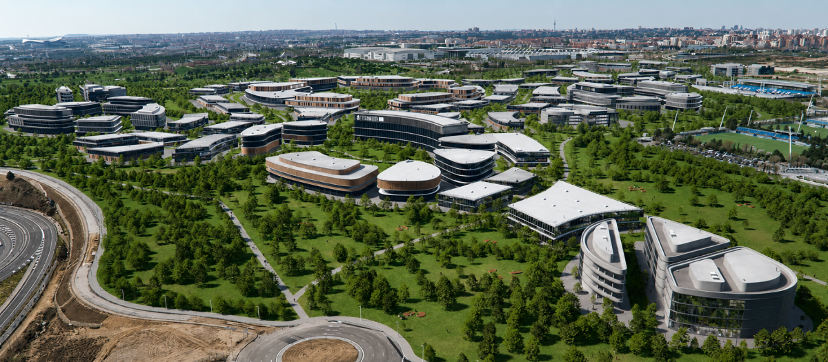 Render del futuro Madrid Innovation District