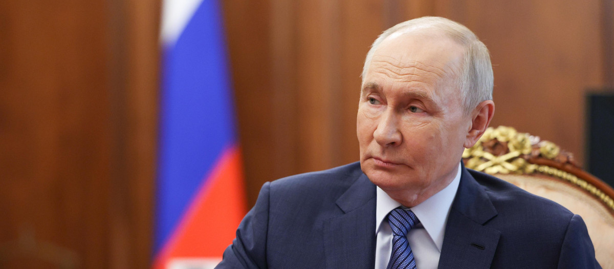 RUSSIA, MOSCOW - JULY 6, 2026: Vladimir Putin, President of Russia, attends a meeting with Dmitry Milyayev, Tula Region Governor, at the Moscow Kremlin. Gavriil Grigorov/Russian Presidential Press and Information Office/TASS
