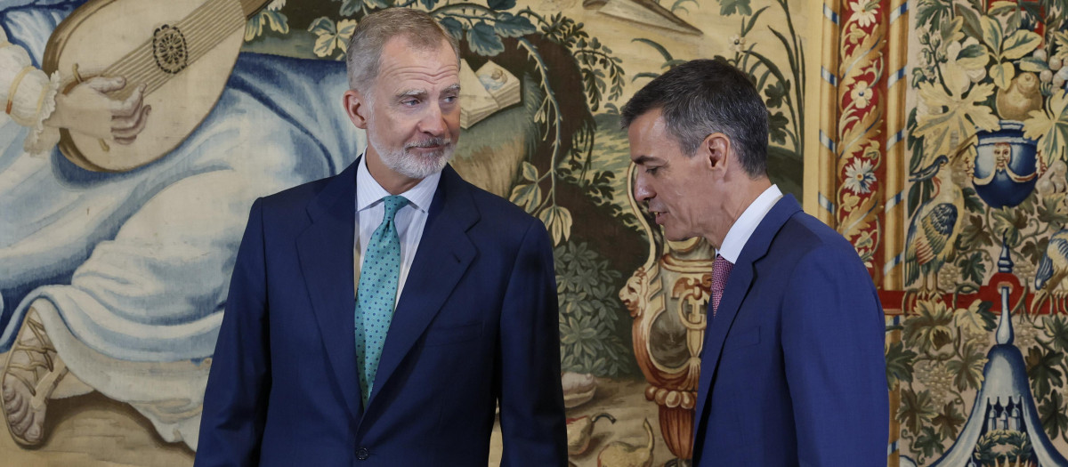 El Rey y el presidente del Gobierno, el miércoles en el Palacio de la Almudaina