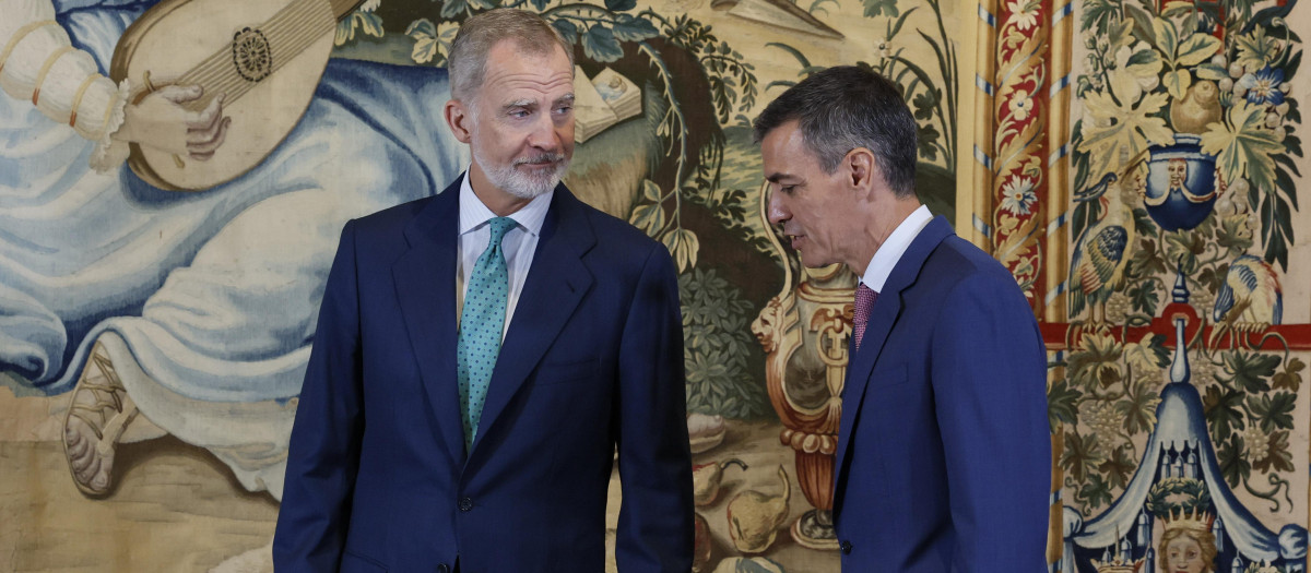 El Rey y el presidente del Gobierno, el miércoles en el Palacio de la Almudaina