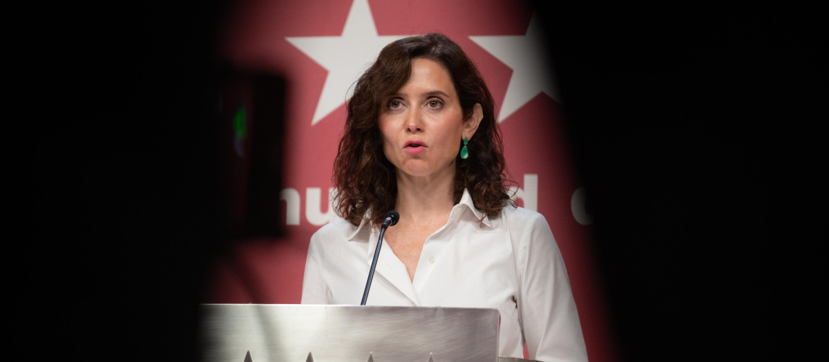 La presidenta de la Comunidad de Madrid, Isabel Díaz Ayuso