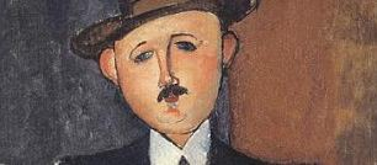 'Hombre sentado con bastón', de Modigliani