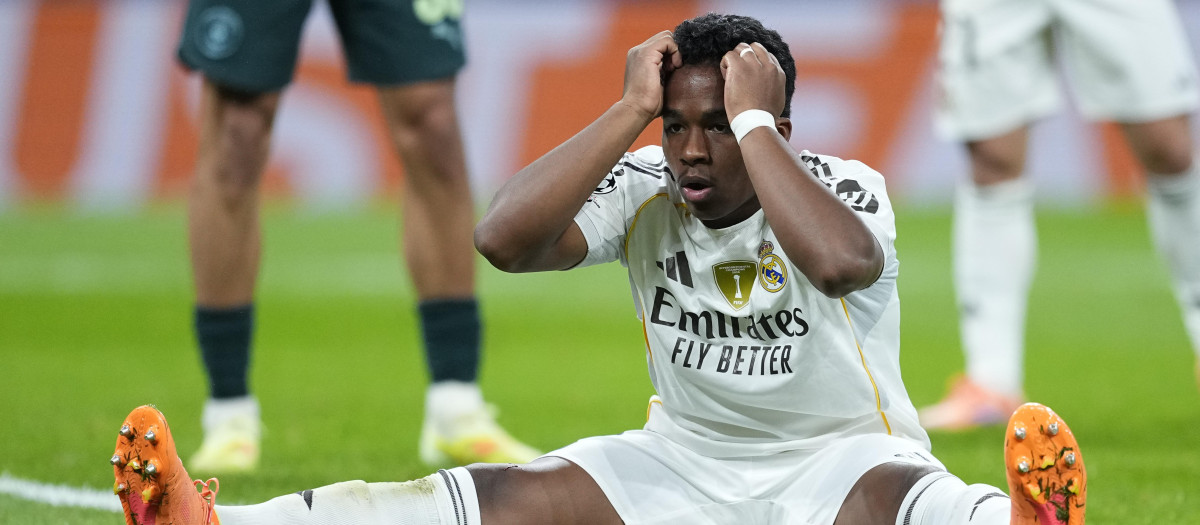 Endrick, delantero del Real Madrid
