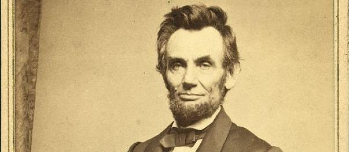 Abrahm Lincoln en una fotografía de
