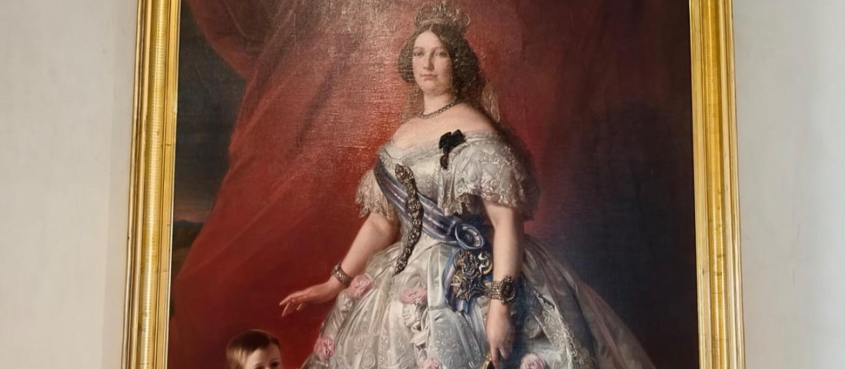 Cuadro de Isabel II en la Almudaina