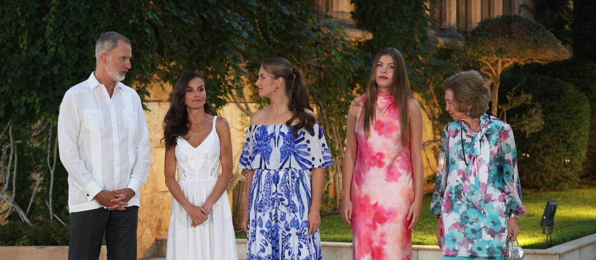La Familia Real y doña Sofía el pasado verano en Marivent.