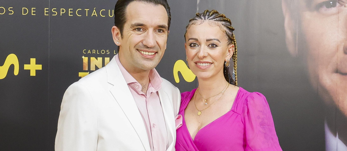 El actor Miguel Lago y Laura Abella