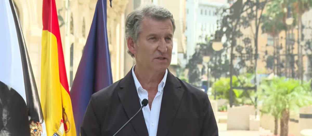 El presidente del Partido Popular, Alberto Núñez Feijóo