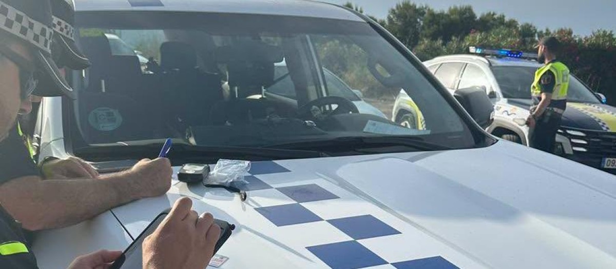 Imagen de una actuación de la Policía Local de Oropesa del Mar.