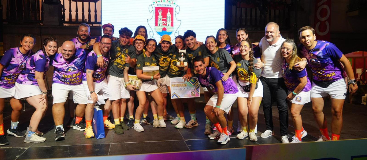 Los ganadores, el equipo Cascarones