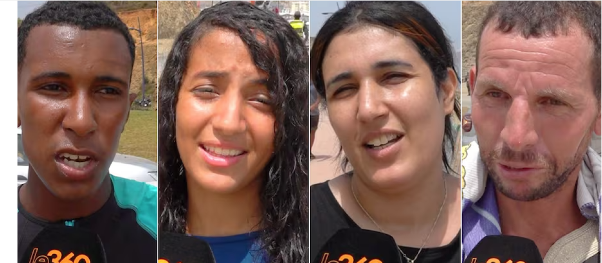 Captura de la prensa marroquí sobre la avalancha migratoria en Ceuta