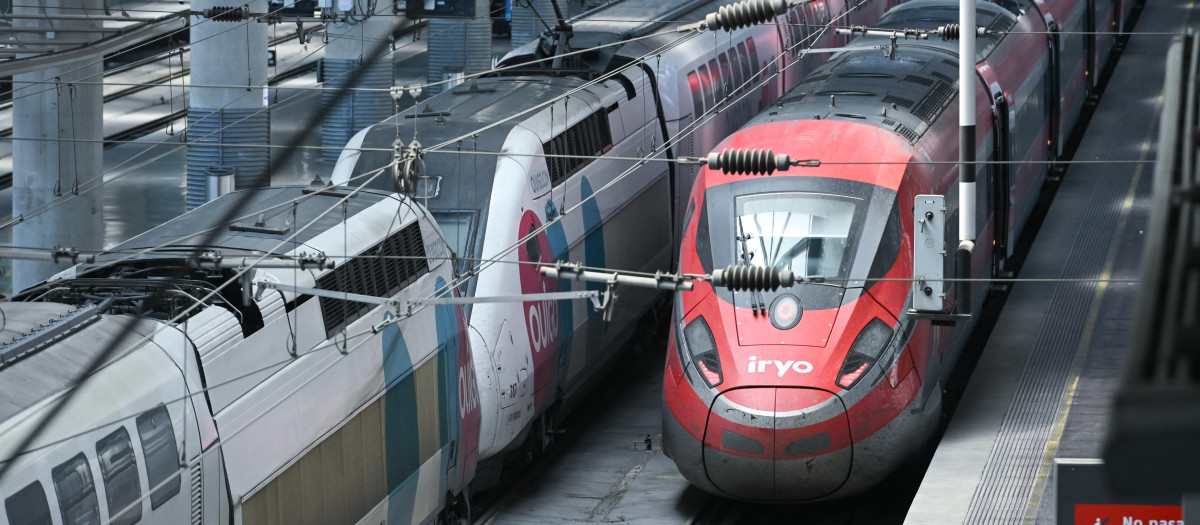 Dos trenes en la Estación de Madrid Puerta de Atocha - Almudena Grandes