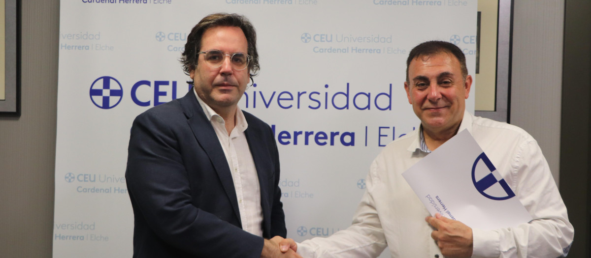 Imagen del acuerdo entre el CEU y el Patronato de Elche