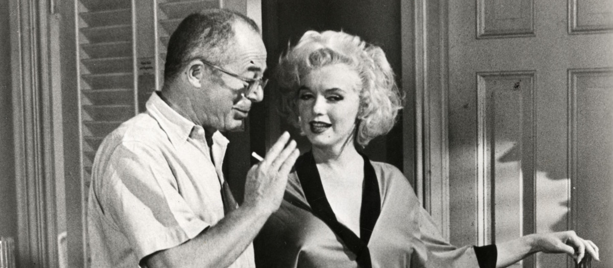 Billy Wilder y Marilyn Monroe, en el rodaje de Con faldas y a lo loco