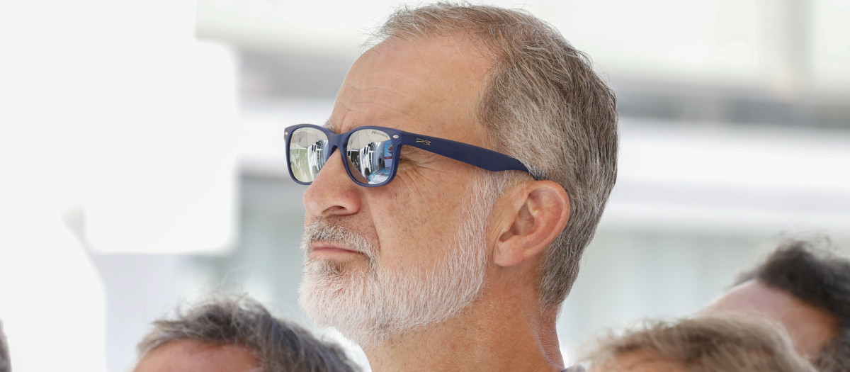 Spanish King Felipe VI during the 44th edition Copa Del Rey de Vela in Mallorca on Tuesday, 04 August 2026.