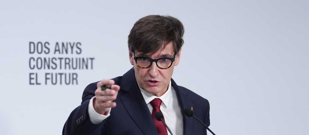 El presidente de la Generalitat de Cataluña, Salvador Illa, hace unos días